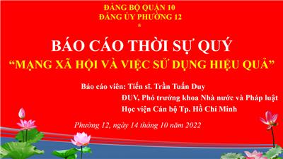 Image: Báo cáo thời sự quý năm 2022 