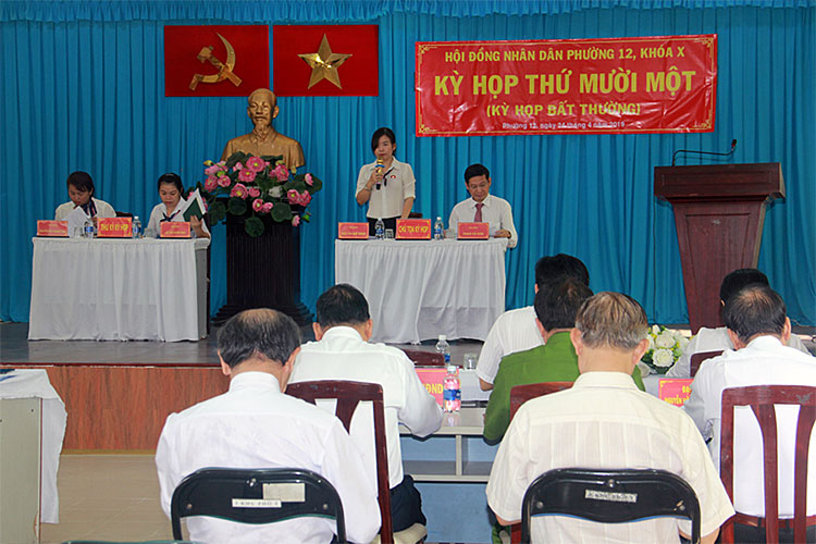 Image: Hội Đồng Nhân Dân Phường 12 tổ chức kỳ họp bất thường lần thứ 11