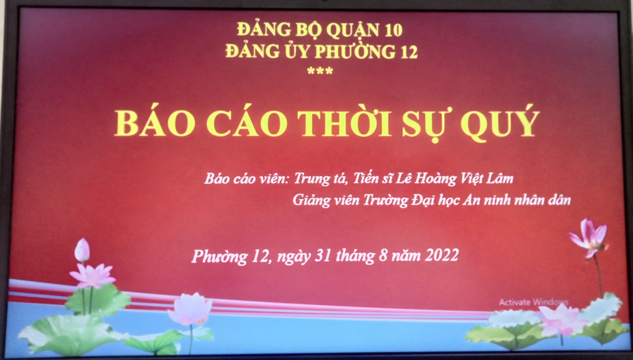 Image: BÁO CÁO THỜI SỰ QUÝ