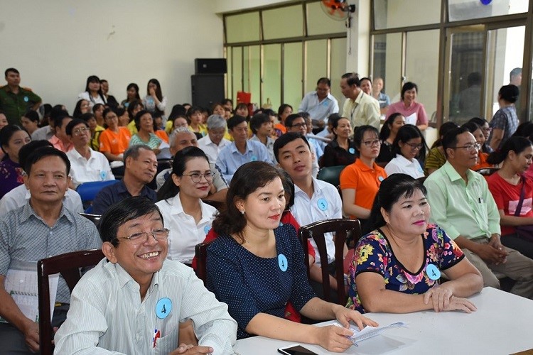 Các thí sinh tham gia hội thi