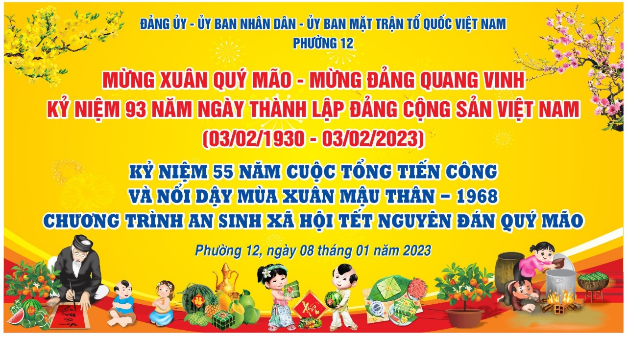 Image: Phường 12 tổ chức "Mừng Xuân Qúy Mão - Mừng Đảng Quang Vinh 2023"